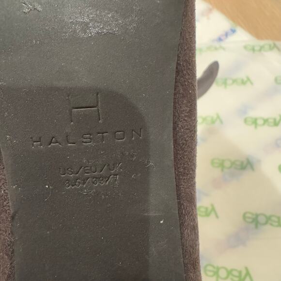 H Halston Women's Brown Girona Stiletto Heeled Dress Booties Size 8.5 NWOT - Picture 7 of 10